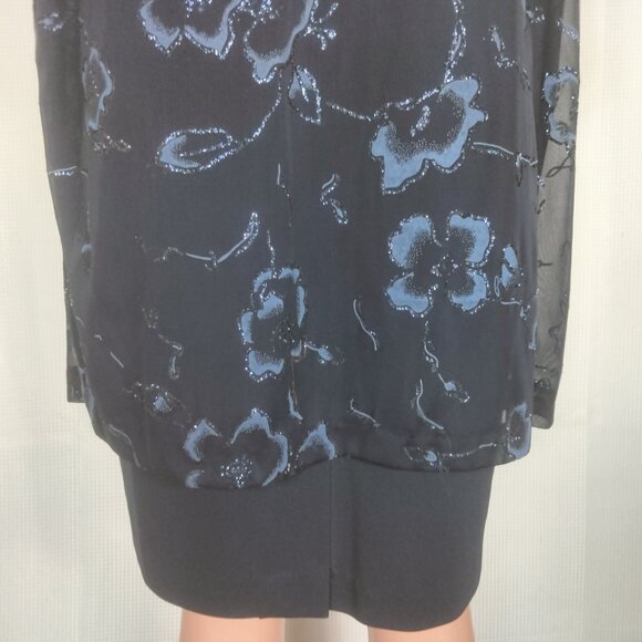 R&M Richards Petite Formal Dress w sparkle sheer Jacket size 18/20 P - Picture 12 of 16